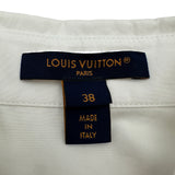 ルイ・ヴィトン LOUIS VUITTON トラベルスタンププリント長袖シャツ FSBL16 ホワイト コットン メンズ 長袖シャツ
