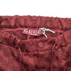 グッチ GUCCI GG総柄サテンロングパンツ 841101 ボルドー レーヨン レディース パンツ