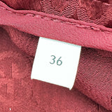 グッチ GUCCI GG総柄サテンロングパンツ 841101 ボルドー レーヨン レディース パンツ