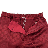 グッチ GUCCI GG総柄サテンロングパンツ 841101 ボルドー レーヨン レディース パンツ