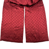 グッチ GUCCI GG総柄サテンロングパンツ 841101 ボルドー レーヨン レディース パンツ