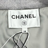 シャネル CHANEL ココマークボタン カシミヤロングコート P81202 グレー カシミヤ レディース その他アウター