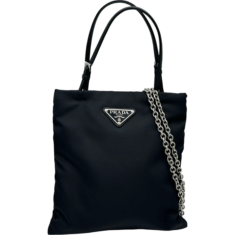 プラダ PRADA ナイロンハンドバッグ 1BA252 ブラック ナイロン メンズ