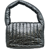 バレンシアガ BALENCIAGA モナコ スリングバッグ 787896 メタリックシルバー レザー レディース ショルダーバッグ