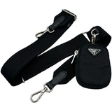 プラダ PRADA スモールパデッド Re-Nylon 1BG373 ブラック ナイロン レディース ショルダーバッグ