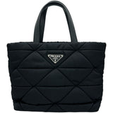 プラダ PRADA スモールパデッド Re-Nylon 1BG373 ブラック ナイロン レディース ショルダーバッグ