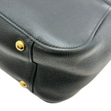 プラダ PRADA ハンドバッグ 1BG533 ブラック レザー レディース ハンドバッグ