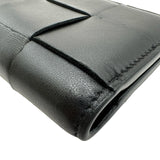 ボッテガ・ヴェネタ BOTTEGA VENETA スモールカセット 二つ折りファスナーウォレット 750253 ブラック レザー レディース 二つ折り財布