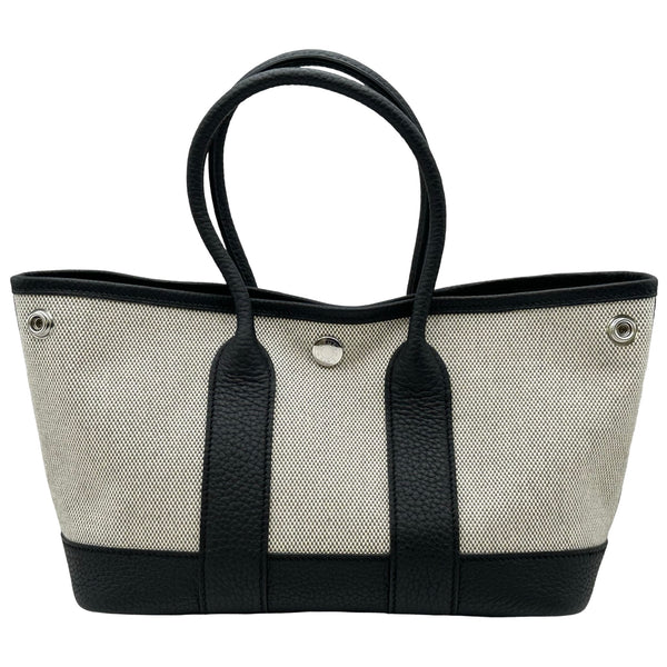 エルメス HERMES ネオガーデン23 K刻印 エクリュ/ブラック トワル
