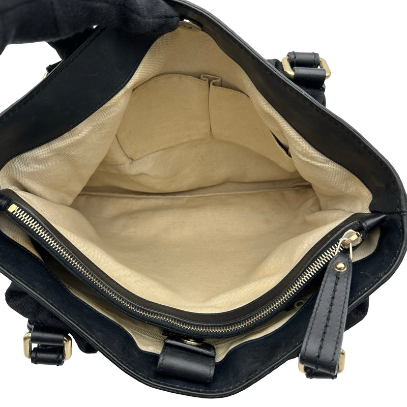 GUCCI スーキー GGキャンバス ハンドバッグ トートバッグ 黒 グッチ GUCCI スーキー トートバッグ 296835 ブラック GGキャンバス