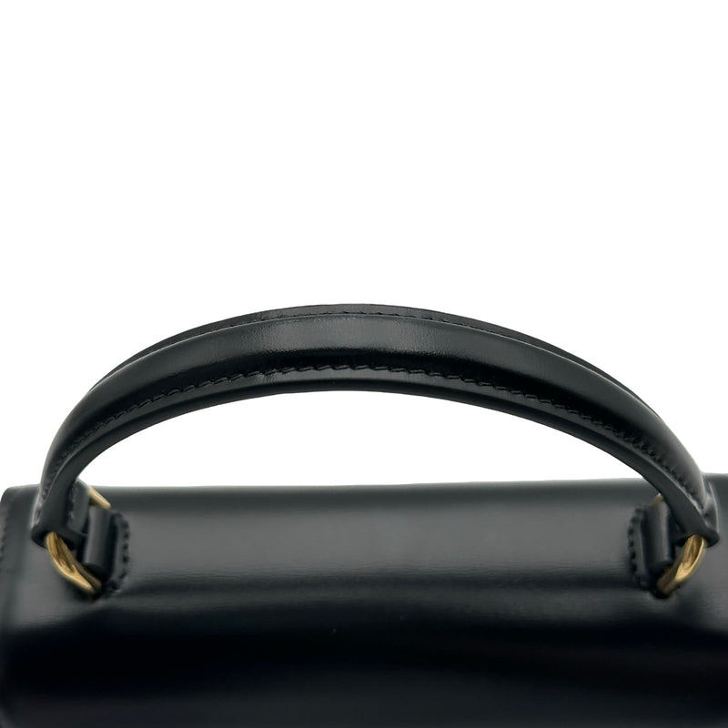 セリーヌ CELINE ミニブザスクレア ブラック レザー レディース