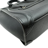セリーヌ CELINE ラゲージナノショッパー 189243 ブラック レザー レディース ショルダーバッグ