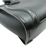 セリーヌ CELINE ラゲージナノショッパー 189243 ブラック レザー レディース ショルダーバッグ