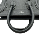 セリーヌ CELINE ラゲージナノショッパー 189243 ブラック レザー レディース ショルダーバッグ
