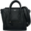 セリーヌ CELINE ラゲージナノショッパー 189243 ブラック レザー レディース ショルダーバッグ
