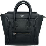 セリーヌ CELINE ラゲージナノショッパー 189243 ブラック レザー レディース ショルダーバッグ