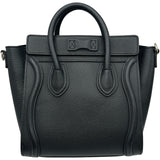 セリーヌ CELINE ラゲージナノショッパー 189243 ブラック レザー レディース ショルダーバッグ