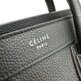 セリーヌ CELINE ラゲージナノショッパー 189243 ブラック レザー レディース ショルダーバッグ