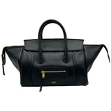 セリーヌ CELINE リトルラゲージ スモール 124213 ブラック レザー レディース ショルダーバッグ