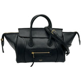セリーヌ CELINE リトルラゲージ スモール 124213 ブラック レザー レディース ショルダーバッグ