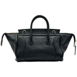 セリーヌ CELINE リトルラゲージ スモール 124213 ブラック レザー レディース ショルダーバッグ