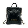 シャネル CHANEL CHANEL22 バックパック AS3859 ブラック ゴールド金具 シャイニーカーフ レディース リュック・デイパック