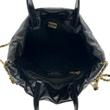 シャネル CHANEL CHANEL22 バックパック AS3859 ブラック ゴールド金具 シャイニーカーフ レディース リュック・デイパック