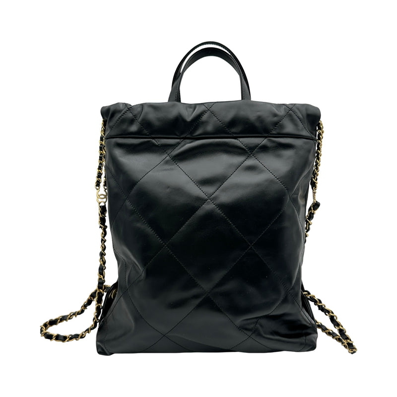 シャネル CHANEL CHANEL22 バックパック AS3859 ブラック ゴールド金具