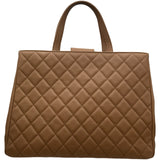 シャネル CHANEL アフィティニティスモールショッピングバッグ A93750 ベージュ ゴールド金具 キャビアスキン レディース ショルダーバッグ