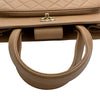 シャネル CHANEL アフィティニティスモールショッピングバッグ A93750 ベージュ ゴールド金具 キャビアスキン レディース ショルダーバッグ
