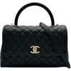 シャネル CHANEL ココハンドル29 A92991 ブラック ゴールド金具 キャビアスキン レディース ショルダーバッグ