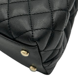 シャネル CHANEL ココハンドル29 A92991 ブラック ゴールド金具 キャビアスキン レディース ショルダーバッグ