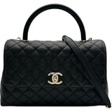 シャネル CHANEL ココハンドル29 A92991 ブラック ゴールド金具 キャビアスキン レディース ショルダーバッグ