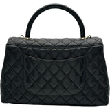 シャネル CHANEL ココハンドル29 A92991 ブラック ゴールド金具 キャビアスキン レディース ショルダーバッグ