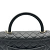 シャネル CHANEL ココハンドル29 A92991 ブラック ゴールド金具 キャビアスキン レディース ショルダーバッグ
