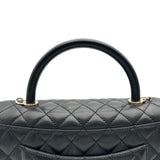 シャネル CHANEL ココハンドル29 A92991 ブラック ゴールド金具 キャビアスキン レディース ショルダーバッグ
