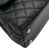 シャネル CHANEL ココハンドル29 A92991 ブラック ゴールド金具 キャビアスキン レディース ショルダーバッグ