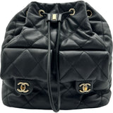 シャネル CHANEL ココマークバックパック AS4342 ブラック ゴールド金具 ラムスキン レディース リュック・デイパック