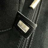 シャネル CHANEL ドーヴィルラージショッピング A66941 31番台 ネイビー ゴールド金具 キャンバス レディース ショルダーバッグ