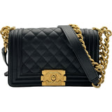 シャネル CHANEL ボーイシャネル20 A67085 ブラック ゴールド金具 キャビアスキン レディース ショルダーバッグ