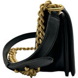 シャネル CHANEL ボーイシャネル20 A67085 ブラック ゴールド金具 キャビアスキン レディース ショルダーバッグ