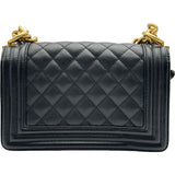シャネル CHANEL ボーイシャネル20 A67085 ブラック ゴールド金具 キャビアスキン レディース ショルダーバッグ