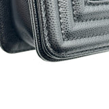 シャネル CHANEL ボーイシャネル20 A67085 ブラック ゴールド金具 キャビアスキン レディース ショルダーバッグ