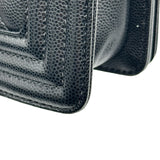 シャネル CHANEL ボーイシャネル20 A67085 ブラック ゴールド金具 キャビアスキン レディース ショルダーバッグ