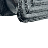 シャネル CHANEL ボーイシャネル20 A67085 ブラック ゴールド金具 キャビアスキン レディース ショルダーバッグ