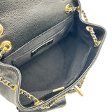 シャネル CHANEL マトラッセスモールバックパック AS3787 ブラック ゴールド金具 キャビアスキン レディース リュック・デイパック