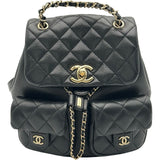 シャネル CHANEL マトラッセスモールバックパック AS3787 ブラック ゴールド金具 キャビアスキン レディース リュック・デイパック