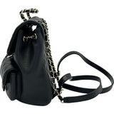 シャネル CHANEL マトラッセスモールバックパック AS3787 ブラック ゴールド金具 キャビアスキン レディース リュック・デイパック