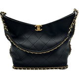 シャネル CHANEL マトラッセホーボーバック AS5549 ブラック ゴールド金具 ラムスキン レディース ショルダーバッグ