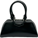 ジバンシィ GIVENCHY アンティゴナ イーストウエスト ミニ ブラック　シルバー金具 レザー レディース ショルダーバッグ